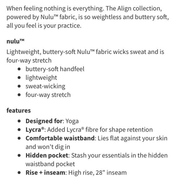 NWT Lululemon Align HR Pant 28” Kaleidoscope Floral Sz 2 - Picture 6 of 12